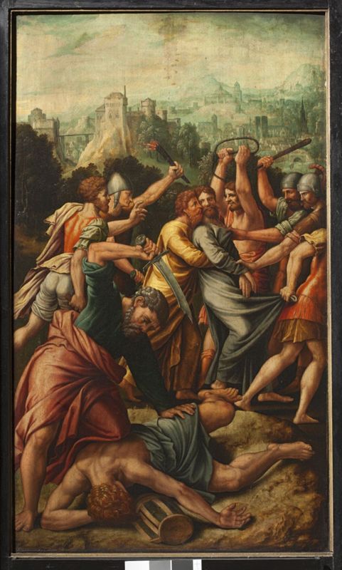 Retable de saint Denis
Baptême du Christ / Arrestation du Christ