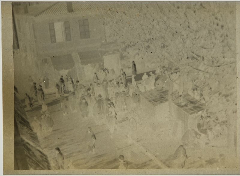 Scène de rue, le marché arabe vu de l'atelier d'Henri Evenepoel