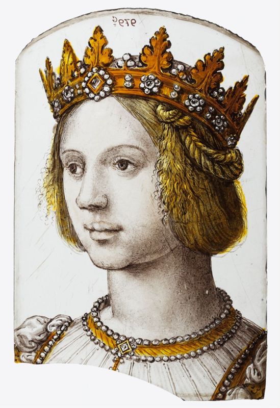 Membre féminin de la Maison de Habsbourg avec armoiries