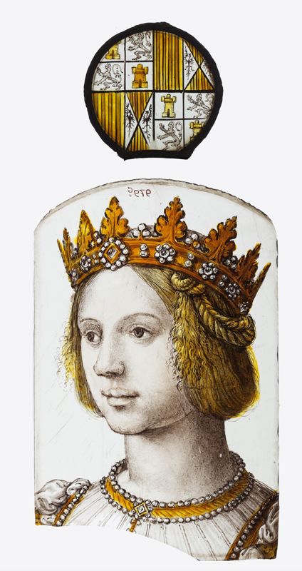 Membre féminin de la Maison de Habsbourg avec armoiries