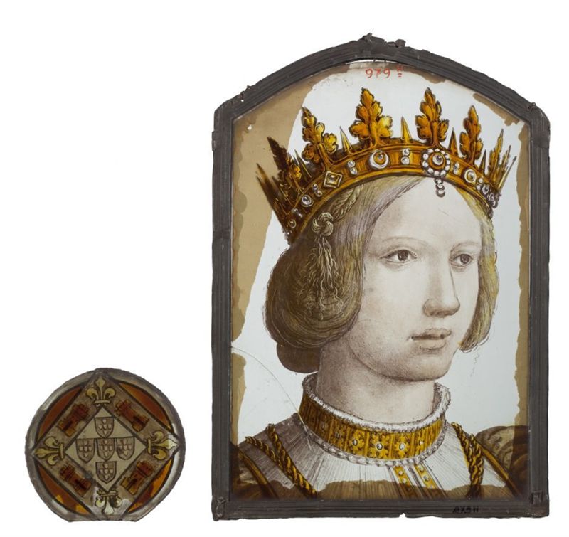 Membre féminin de la Maison de Habsbourg avec armoiries