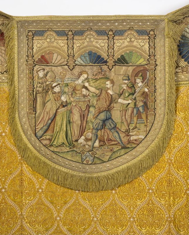 Kerstgewaad met de Onthoofding van Sint-Jan de Doper