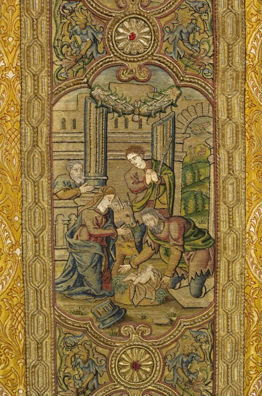 Kerstgewaad met Het leven van Maria