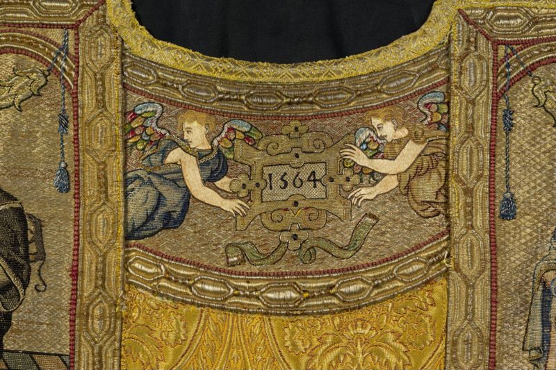 Kerstgewaad met Het leven van Maria