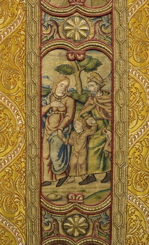Kerstgewaad met Het leven van Maria en heiligen