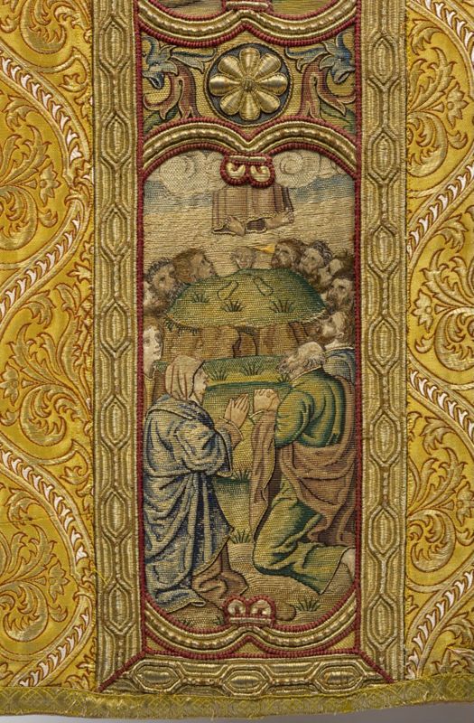 Kerstgewaad met Het leven van Maria en heiligen
