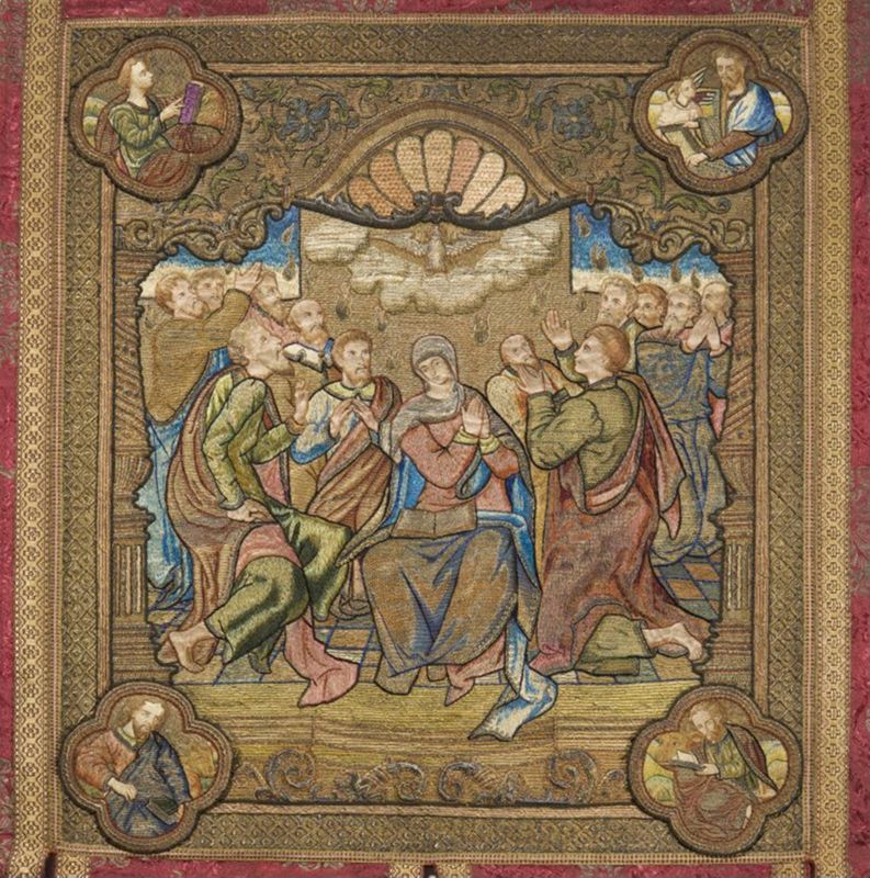 Processievaandel met de Nederdaling van de H. Geest