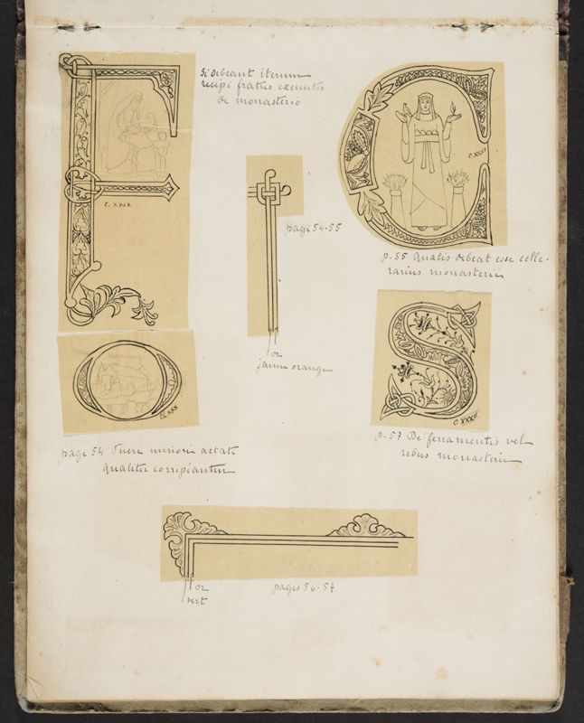 Album contenant les calques d'une Règle de saint Benoît calligraphiée et enluminée à l'abbaye de Maredret pour le kaiser Guillaume II (1899 - 1900)