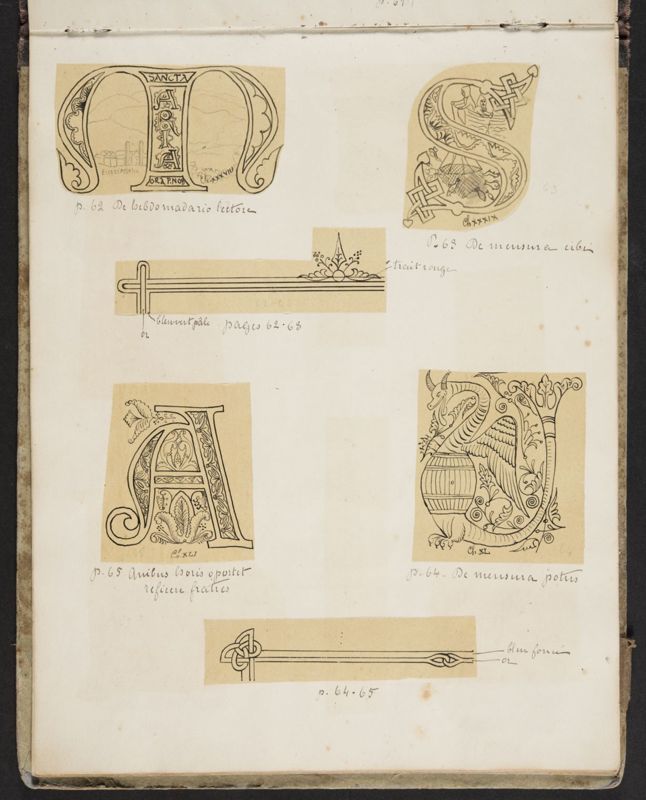 Album contenant les calques d'une Règle de saint Benoît calligraphiée et enluminée à l'abbaye de Maredret pour le kaiser Guillaume II (1899 - 1900)