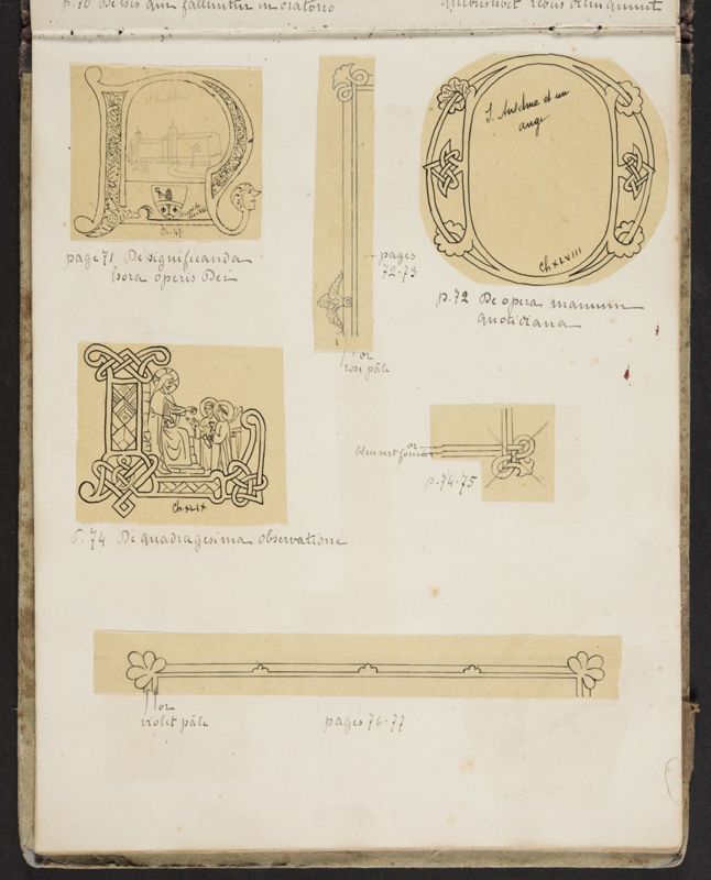 Album contenant les calques d'une Règle de saint Benoît calligraphiée et enluminée à l'abbaye de Maredret pour le kaiser Guillaume II (1899 - 1900)