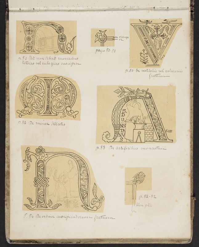 Album contenant les calques d'une Règle de saint Benoît calligraphiée et enluminée à l'abbaye de Maredret pour le kaiser Guillaume II (1899 - 1900)