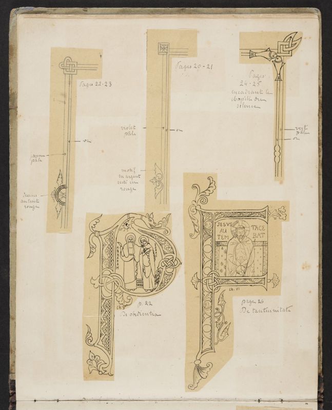 Album contenant les calques d'une Règle de saint Benoît calligraphiée et enluminée à l'abbaye de Maredret pour le kaiser Guillaume II (1899 - 1900)