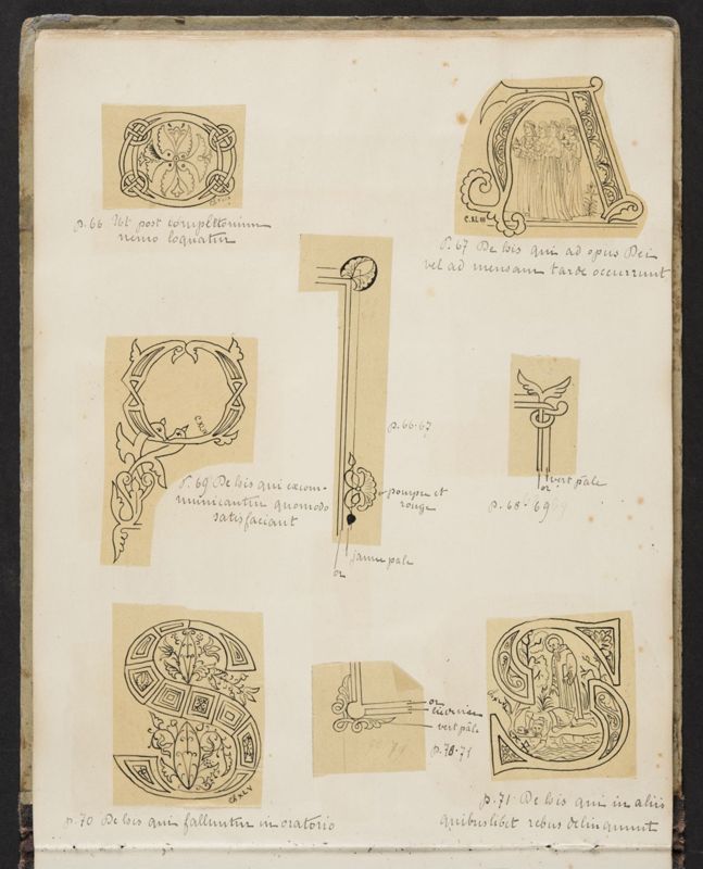 Album contenant les calques d'une Règle de saint Benoît calligraphiée et enluminée à l'abbaye de Maredret pour le kaiser Guillaume II (1899 - 1900)