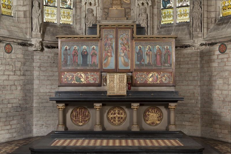 autel majeur / Église Saints-Pierre-et-Guidon[Anderlecht]