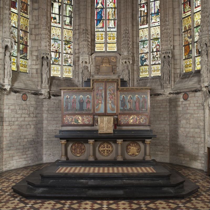 autel majeur / Église Saints-Pierre-et-Guidon[Anderlecht]