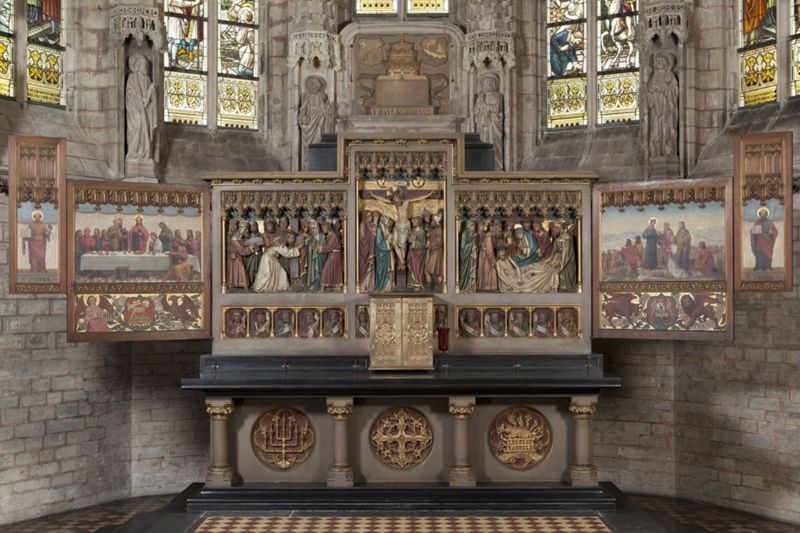 autel majeur / Église Saints-Pierre-et-Guidon[Anderlecht]