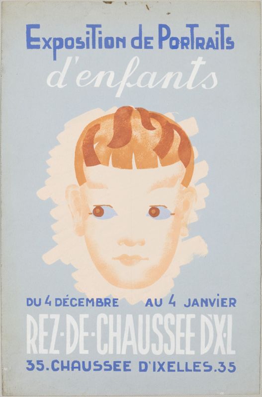 Affiche de l'exposition "Portraits d'enfants"