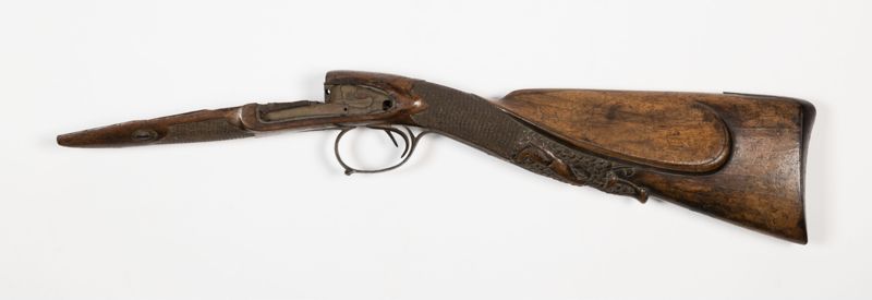 Crosse de fusil décorée