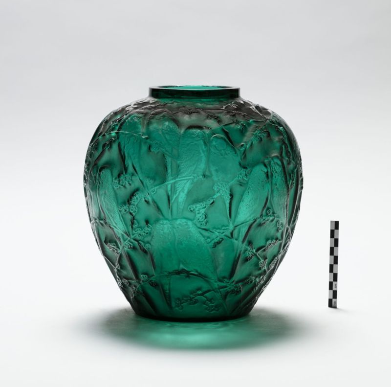 Vase aux perruches