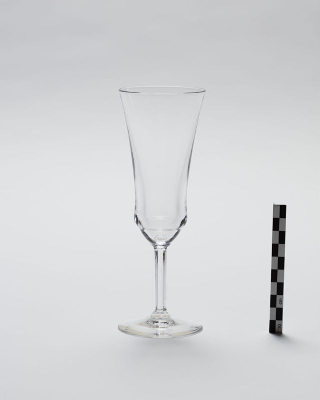 Ensemble de 3 flûtes à champagne à pied hexagonal