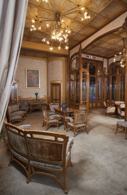 Hôtel Solvay : salon de musique