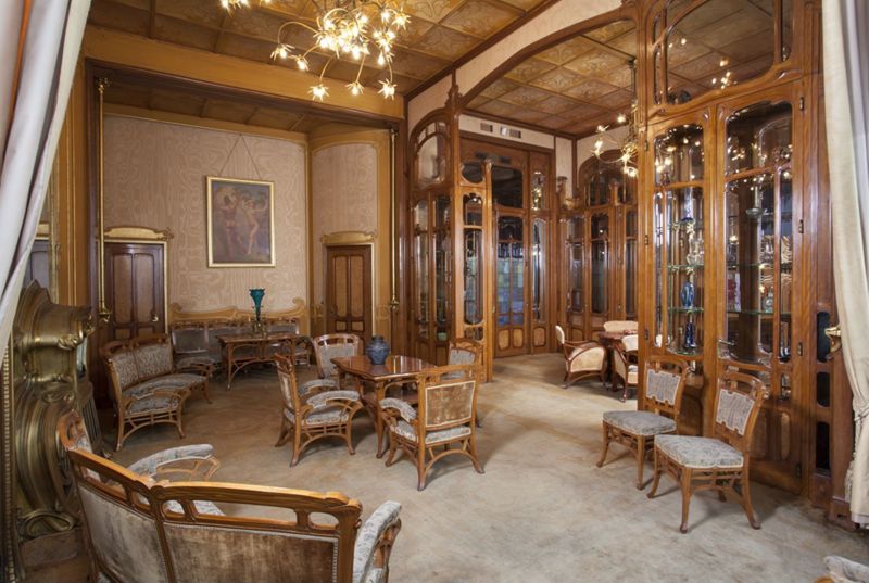Hôtel Solvay : salon de musique