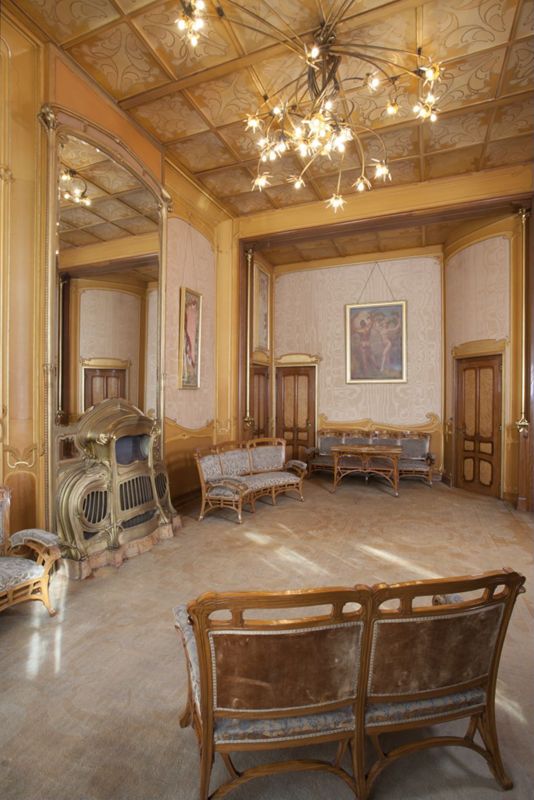 Hôtel Solvay : salon de musique