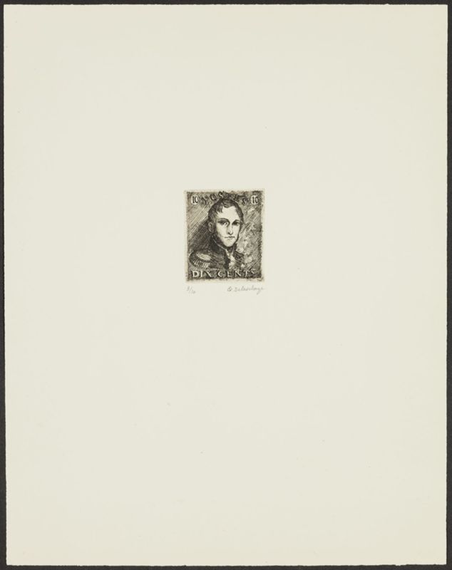 Timbre à l'effigie de Léopold Ier
