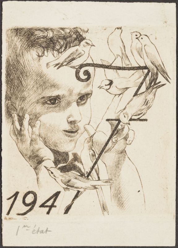 Carte de voeux 1947