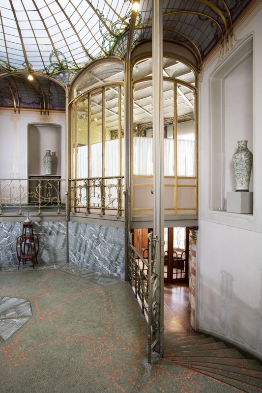 jardin d'hiver / Hôtel van Eetvelde, Bruxelles, avenue Palmerston 2-4