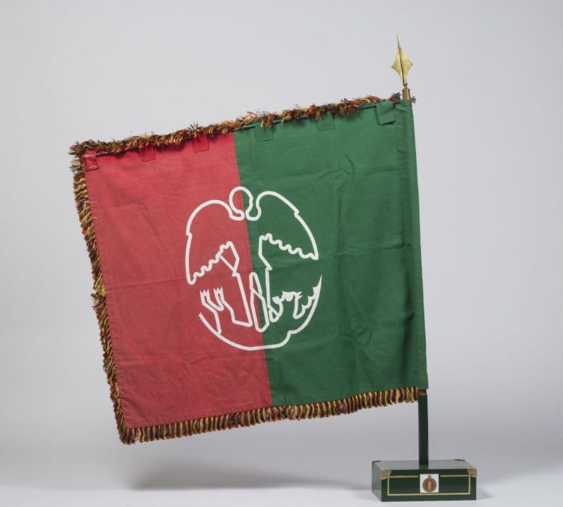 Drapeau des Poepedroegers du Meyboom de Bruxelles