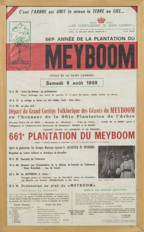 Programme de la 661e plantation du Meyboom
