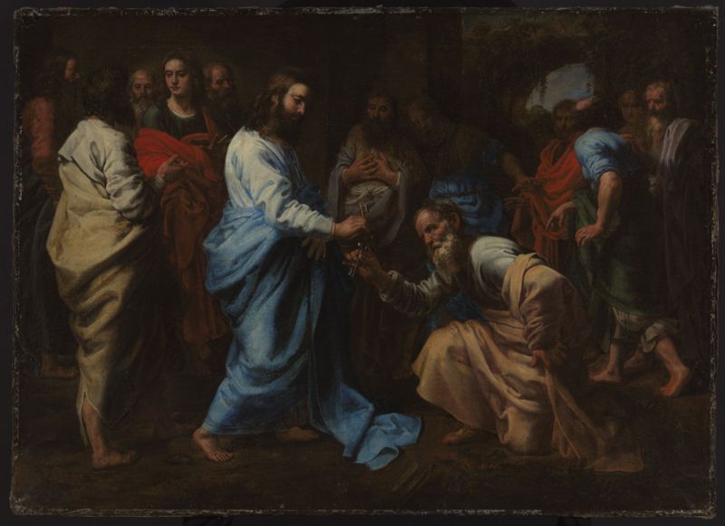 Saint Pierre recevant les clés du Christ
