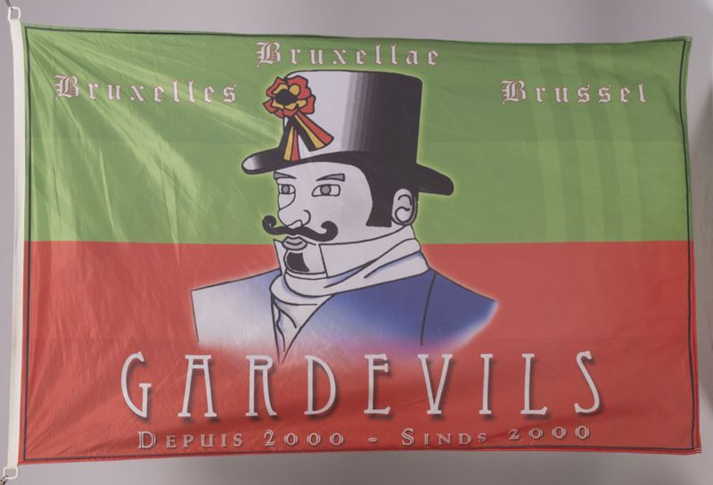 Drapeau des Gardevils du Meyboom de Bruxelles