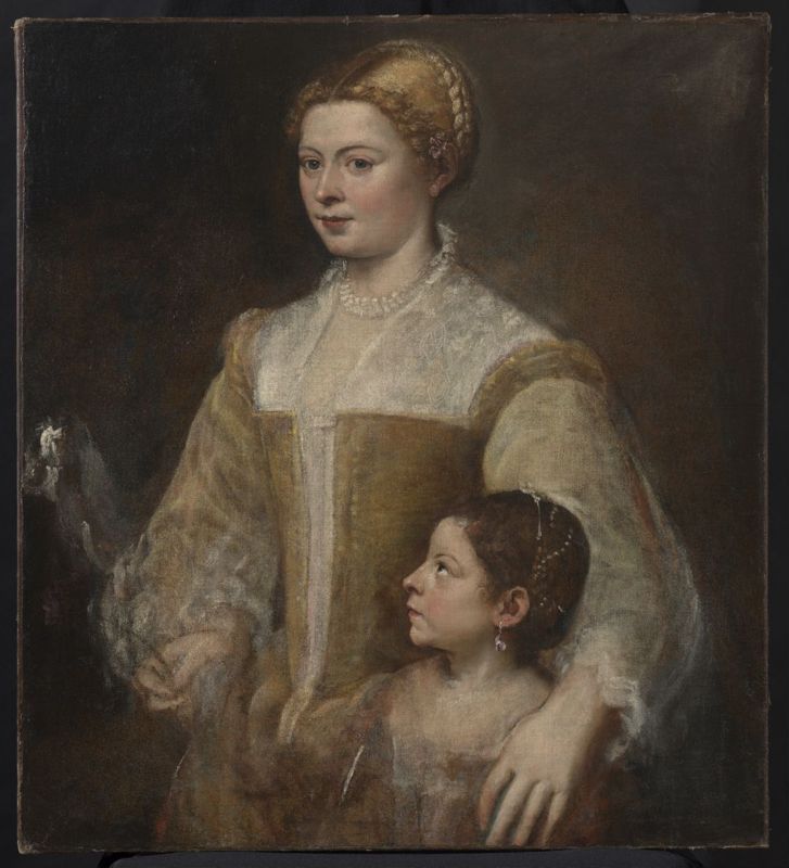 Portret van een vrouw met kind