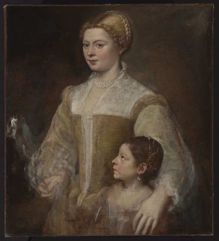 Portret van een vrouw met kind
