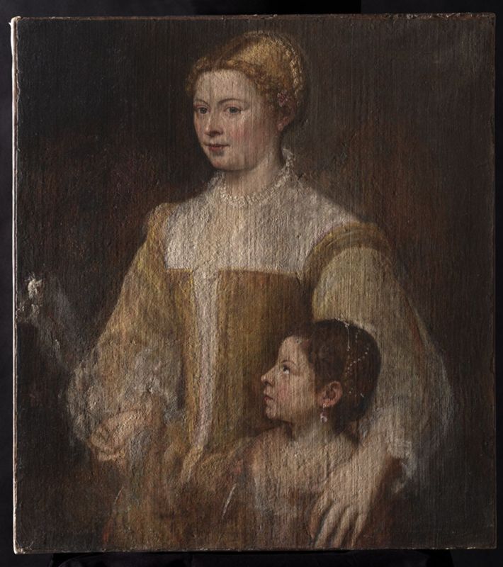 Portret van een vrouw met kind