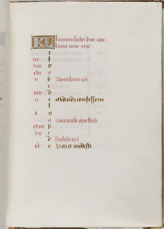 Livre d'heures de Janneke Bollengier, usage de Rome