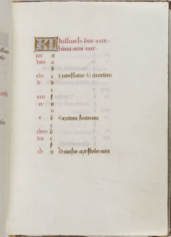 Livre d'heures de Janneke Bollengier, usage de Rome