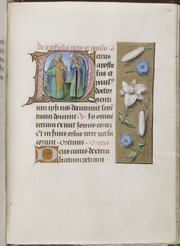 Livre d'heures de Janneke Bollengier, usage de Rome