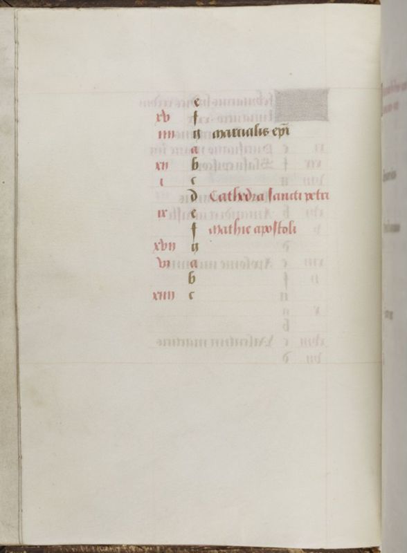 Livre d'heures de Janneke Bollengier, usage de Rome