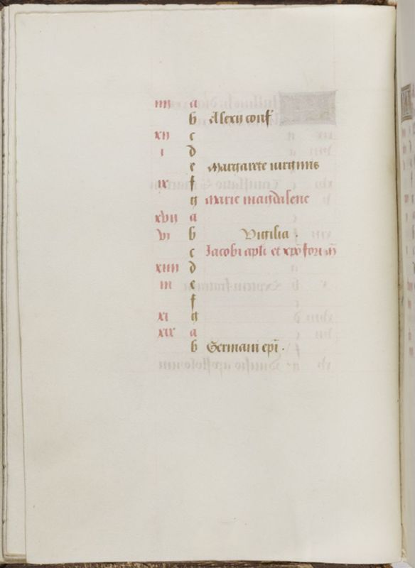 Livre d'heures de Janneke Bollengier, usage de Rome