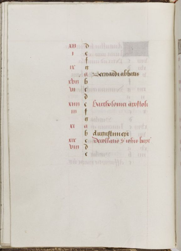 Livre d'heures de Janneke Bollengier, usage de Rome