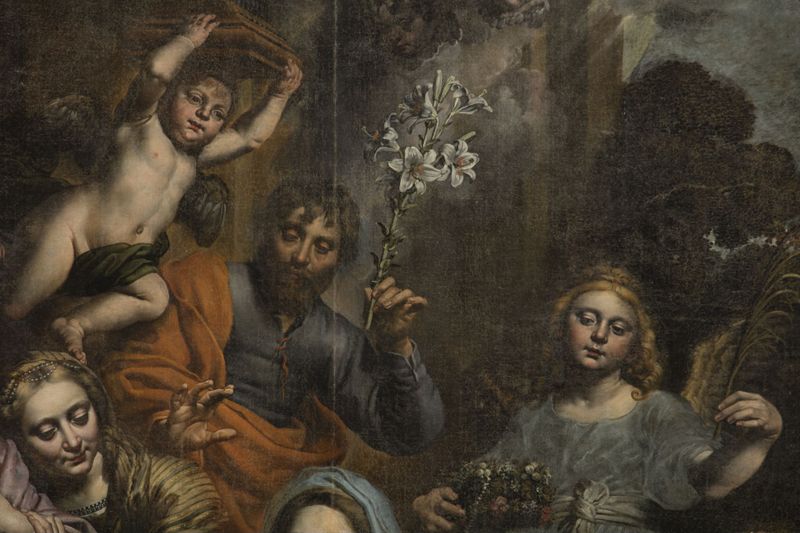H. Ursula gekroond door het Kind Jezus