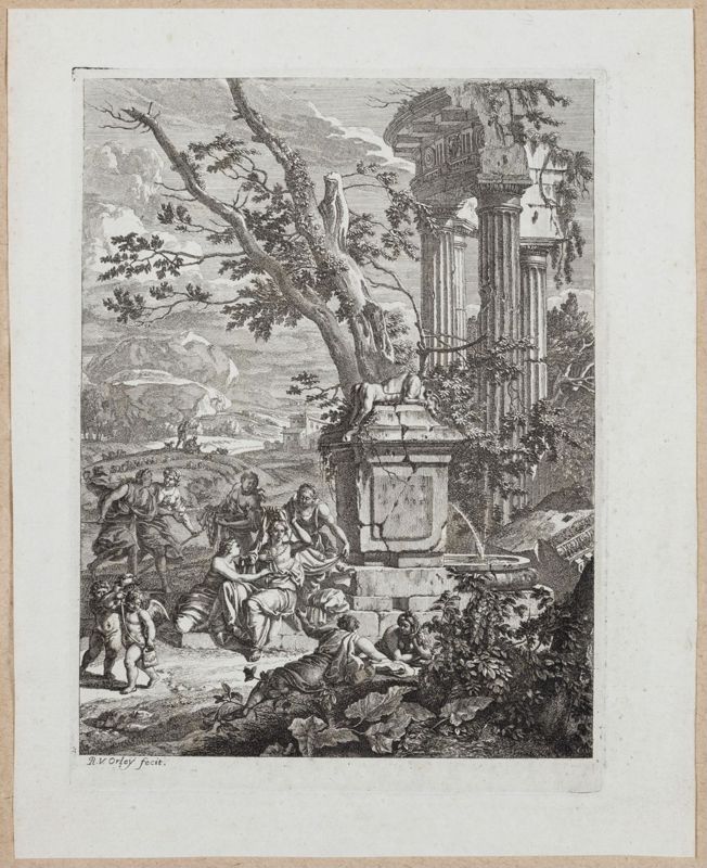 Le Pastor Fido : Mirtil, déguisé en nymphe, amené à Amaryllis par sa soeur (Acte II, scène 1)