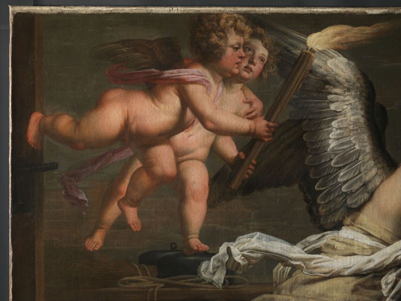 Een engel bevrijdt de H. Petrus uit de gevangenis