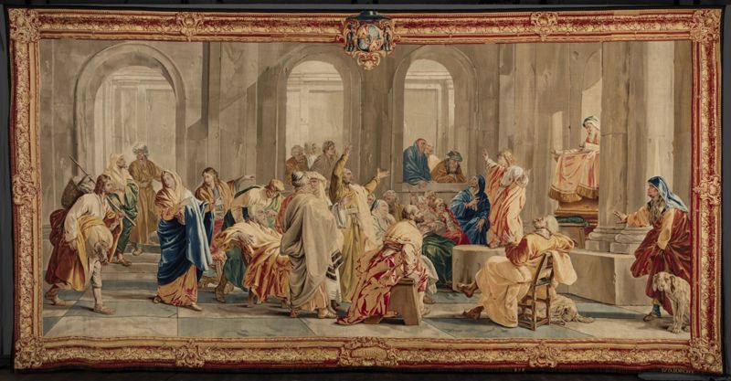 Kristus onderwijst in de Tempel