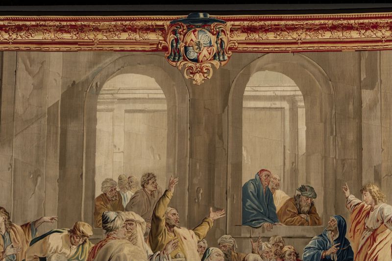 Kristus onderwijst in de Tempel