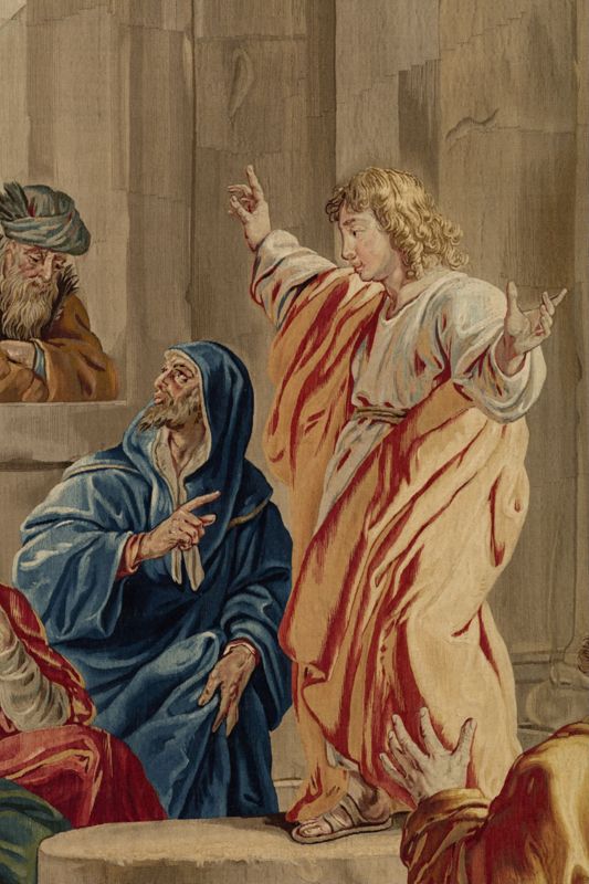 Kristus onderwijst in de Tempel