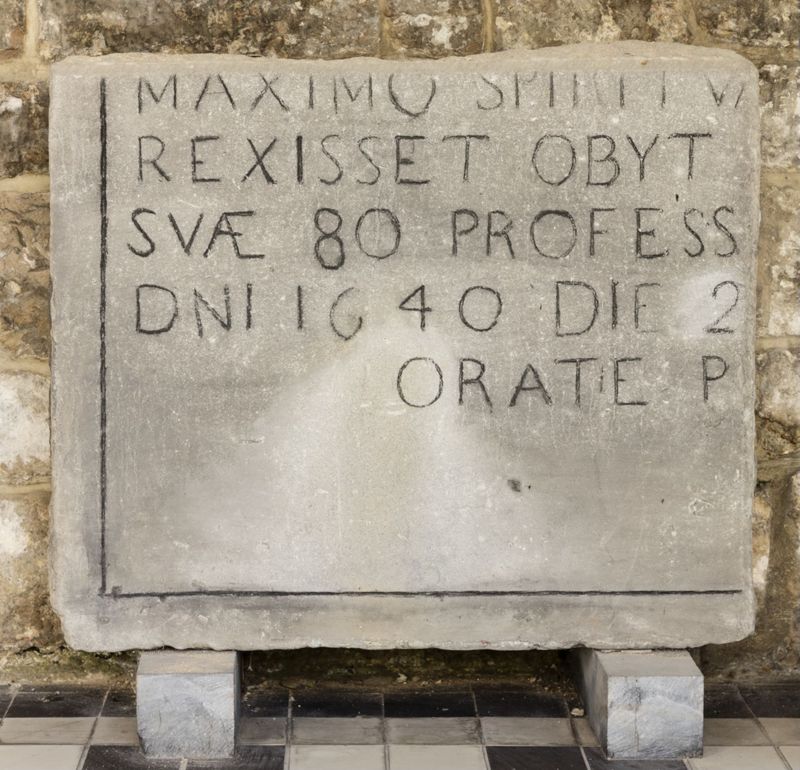 Grafsteen van de monnik Egide Isoggart